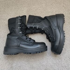 Black Combat Boots Steel Toe
